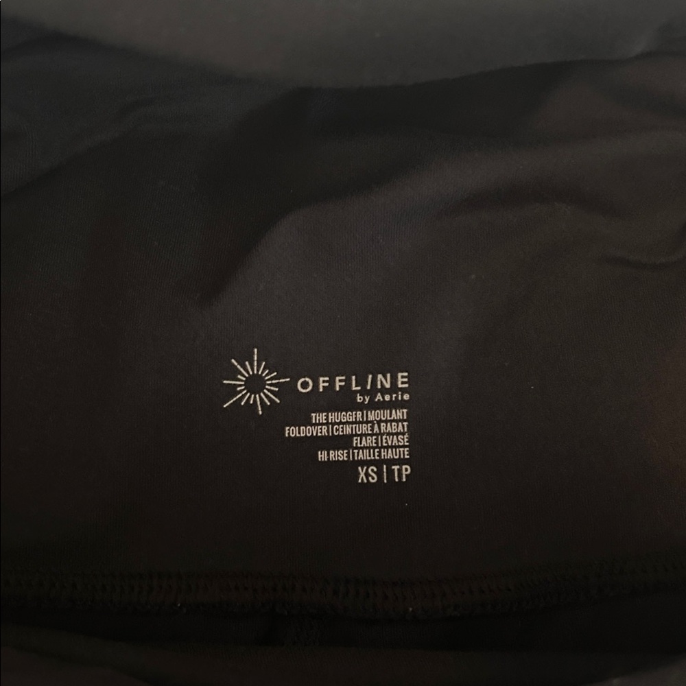 Aerie Black High-Rise Flare Leggings - Picture 3 of 3